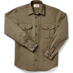 Filson NorthWest Heavy Wool Olive Overshirt Medium